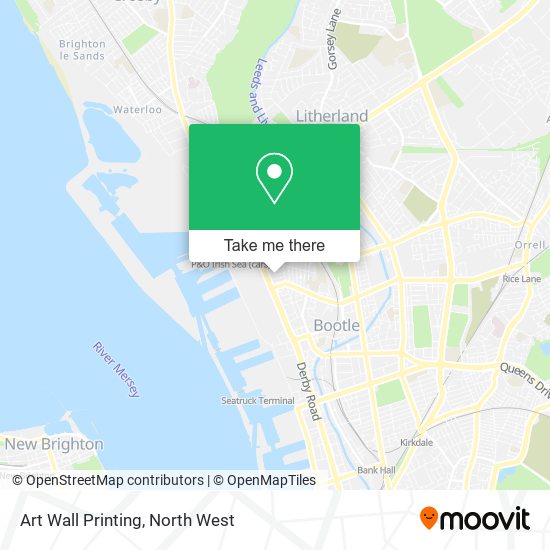 Art Wall Printing map