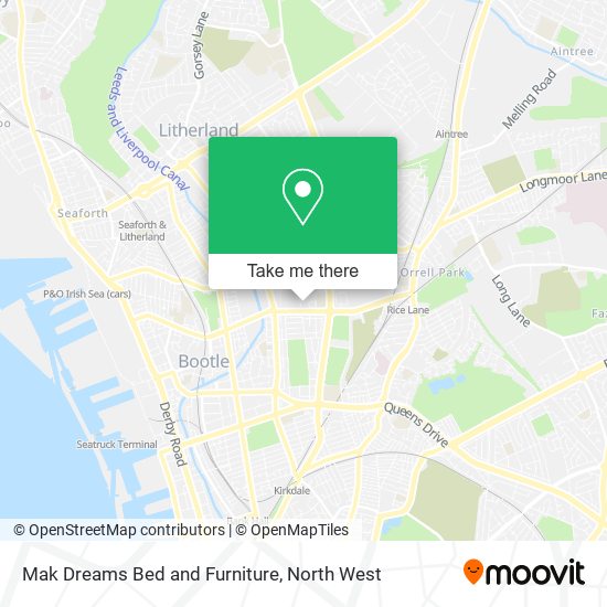 Mak Dreams Bed and Furniture map