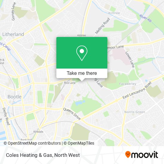 Coles Heating & Gas map