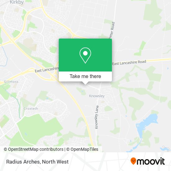 Radius Arches map