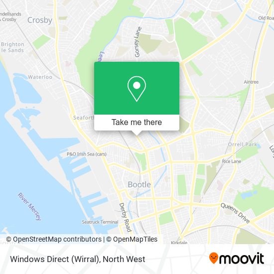 Windows Direct (Wirral) map