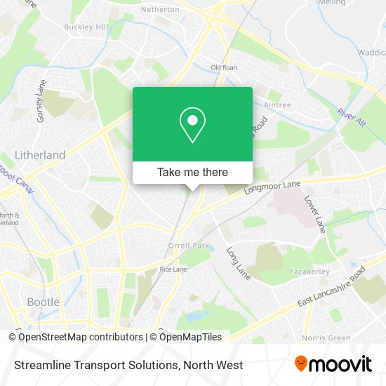 Streamline Transport Solutions map