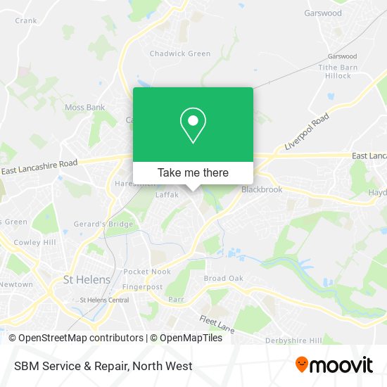 SBM Service & Repair map