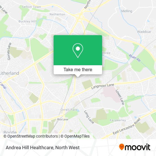 Andrea Hill Healthcare map