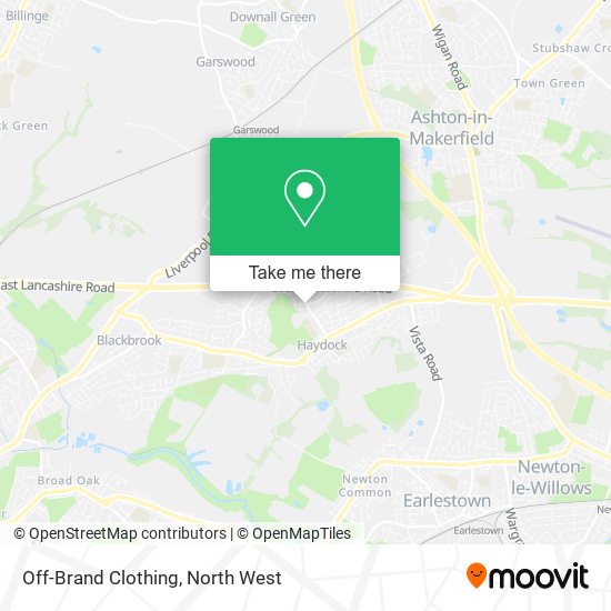 Off-Brand Clothing map