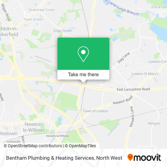 Bentham Plumbing & Heating Services map
