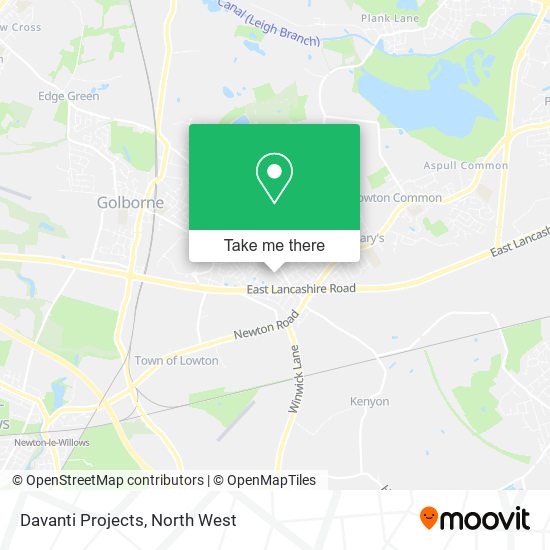 Davanti Projects map