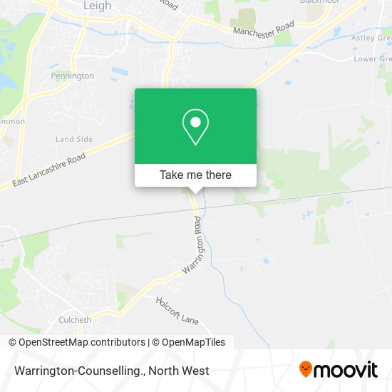 Warrington-Counselling. map