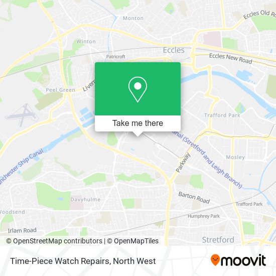 Time-Piece Watch Repairs map
