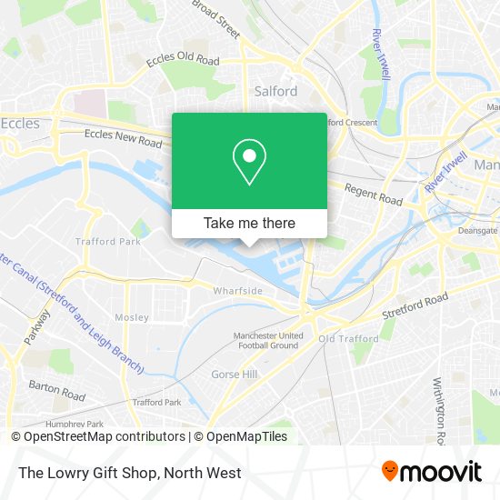 The Lowry Gift Shop map
