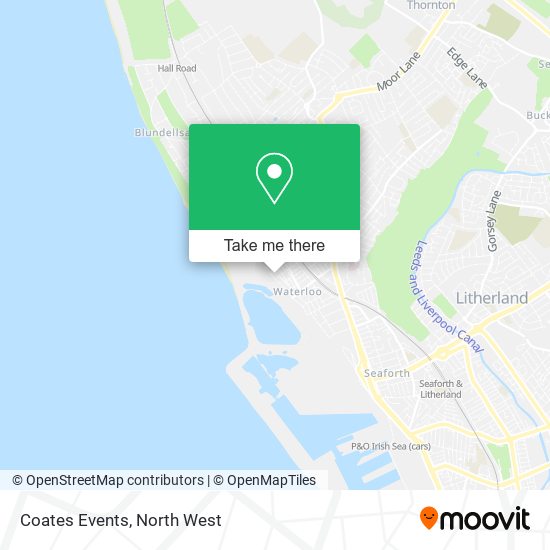 Coates Events map