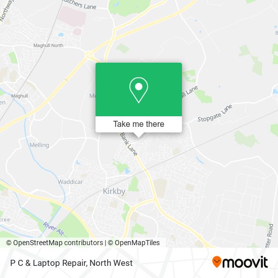 P C & Laptop Repair map