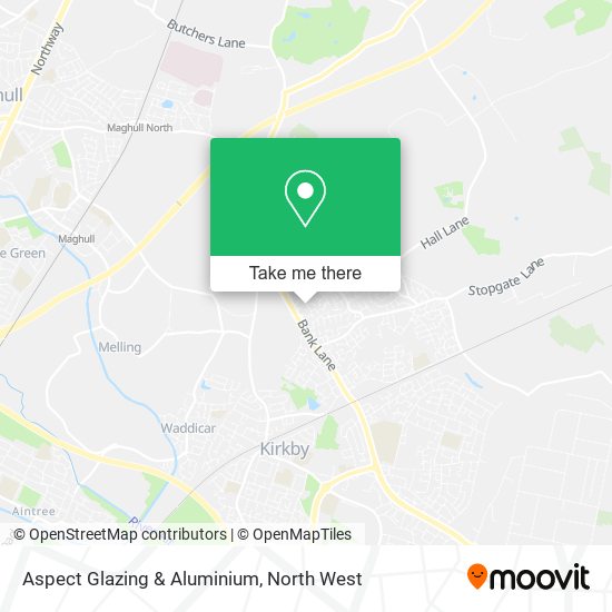 Aspect Glazing & Aluminium map