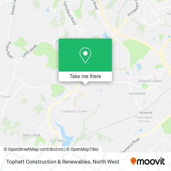 Tophatt Construction & Renewables map