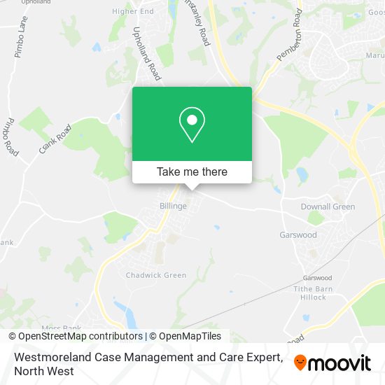 Westmoreland Case Management and Care Expert map