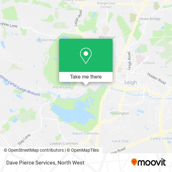 Dave Pierce Services map
