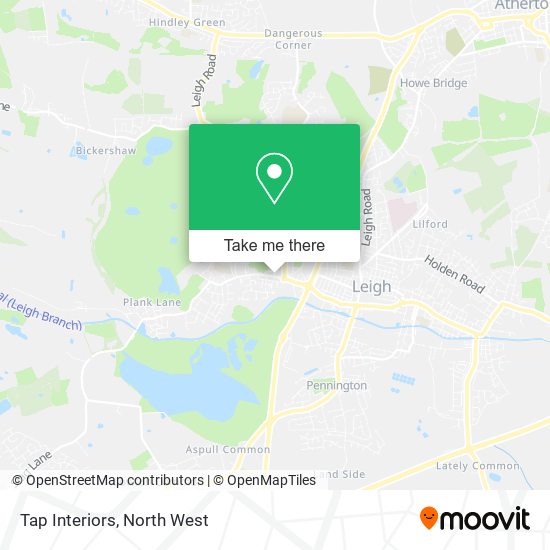 Tap Interiors map