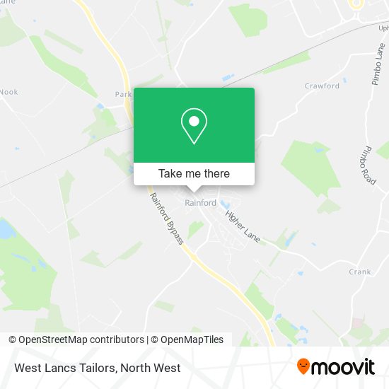 West Lancs Tailors map