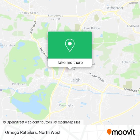 Omega Retailers map