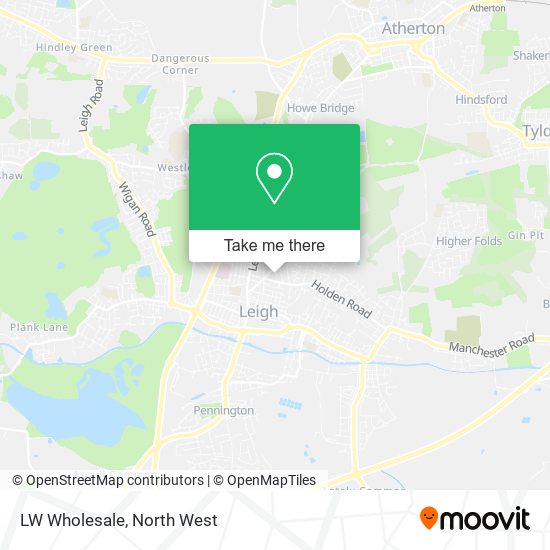 LW Wholesale map