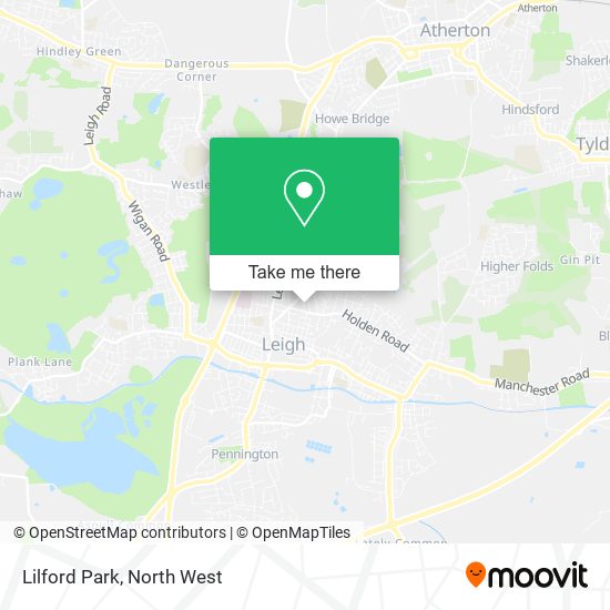 Lilford Park map