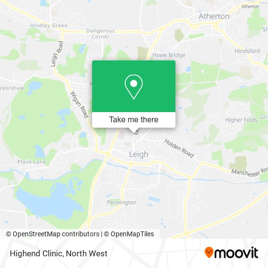 Highend Clinic map