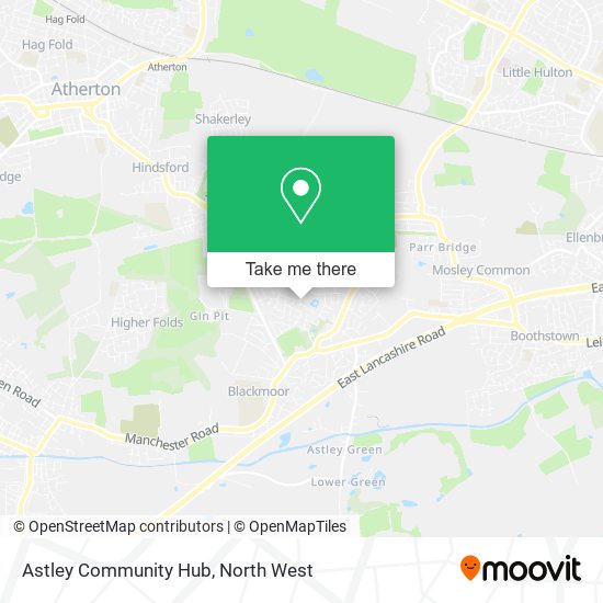 Astley Community Hub map