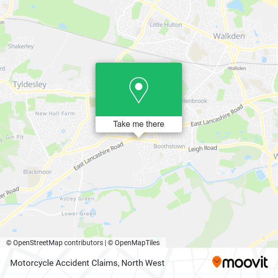 Motorcycle Accident Claims map