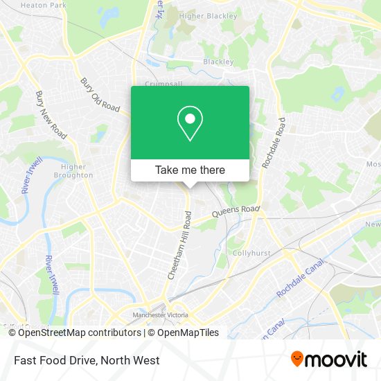Fast Food Drive map