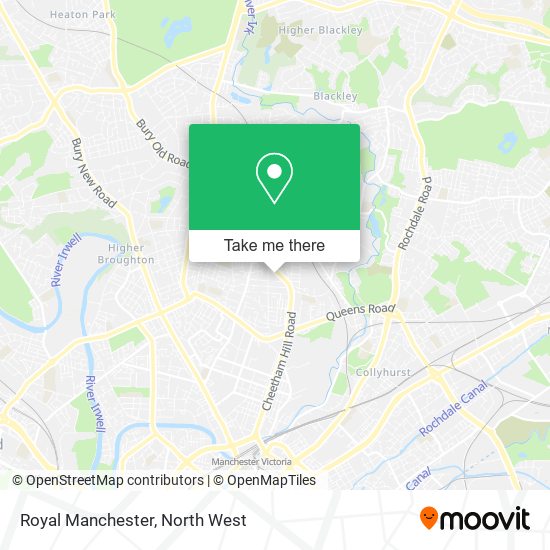 Royal Manchester map