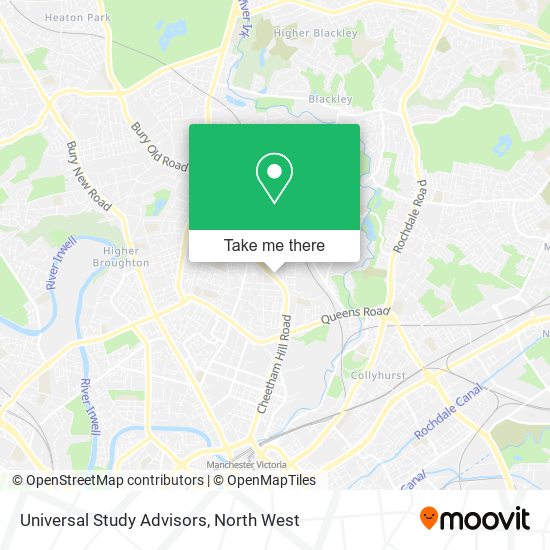 Universal Study Advisors map