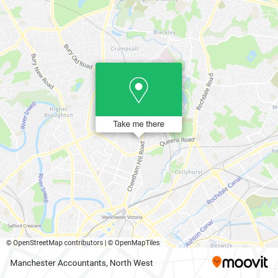 Manchester Accountants map