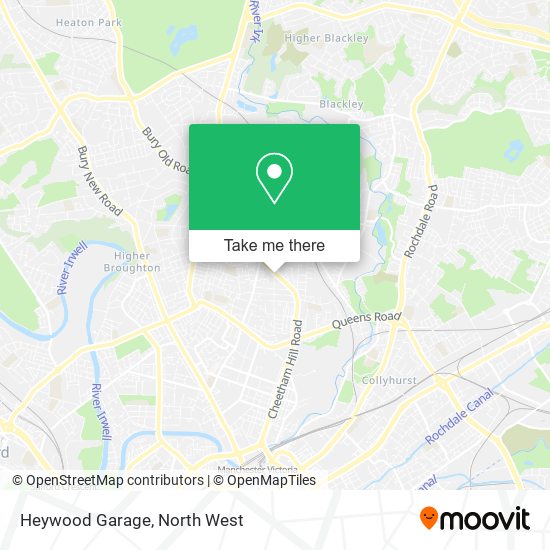 Heywood Garage map
