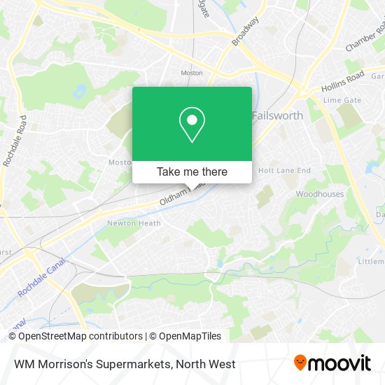 WM Morrison's Supermarkets map