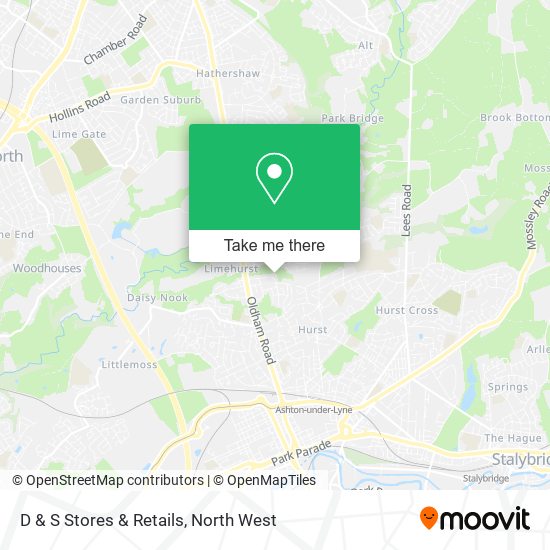 D & S Stores & Retails map