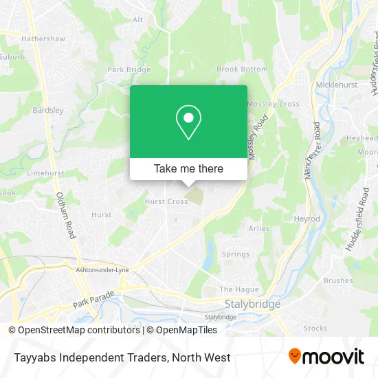 Tayyabs Independent Traders map