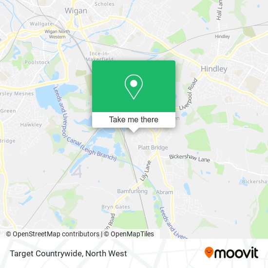 Target Countrywide map