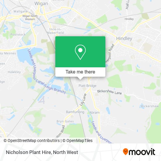 Nicholson Plant Hire map