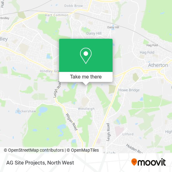 AG Site Projects map
