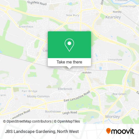 JBS Landscape Gardening map