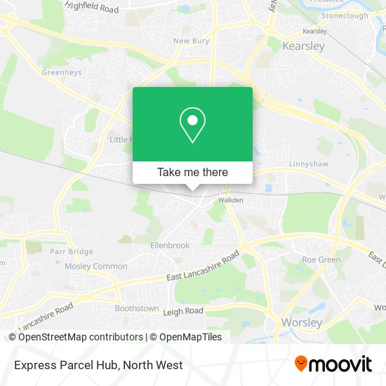 Express Parcel Hub map