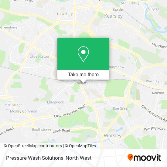 Pressure Wash Solutions map