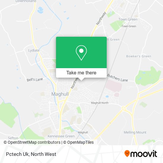 Pctech Uk map