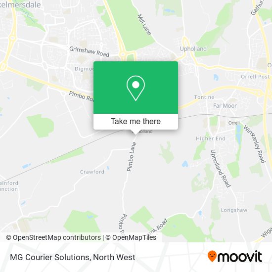MG Courier Solutions map