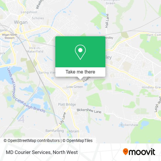 MD Courier Services map