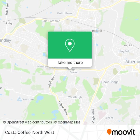 Costa Coffee map
