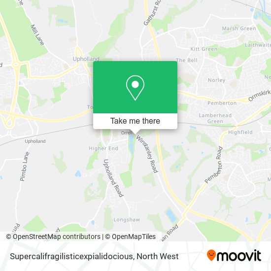 Supercalifragilisticexpialidocious map