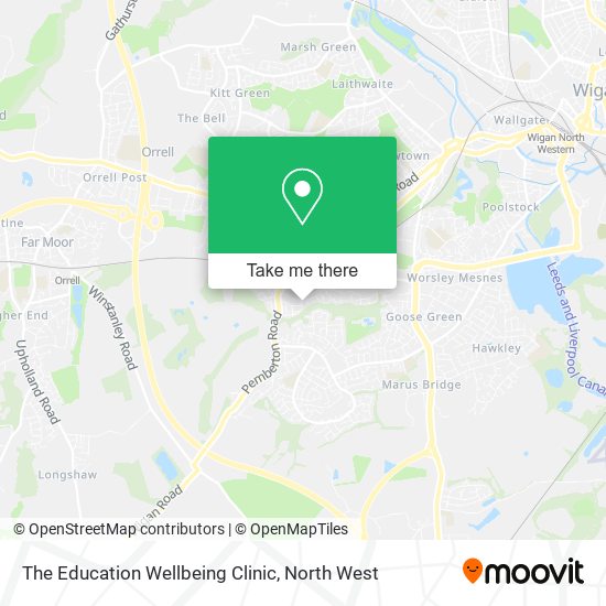 The Education Wellbeing Clinic map