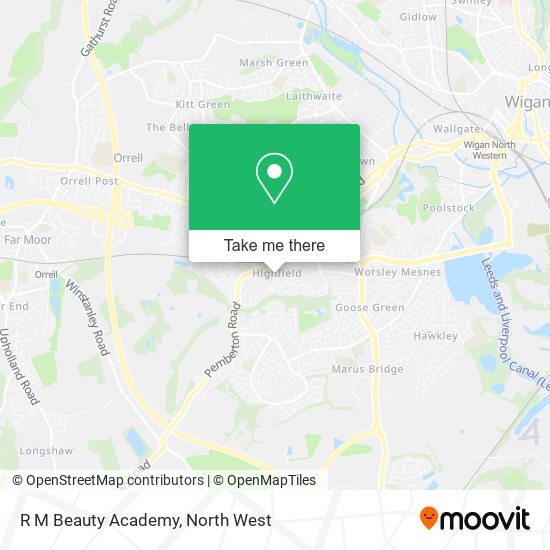 R M Beauty Academy map