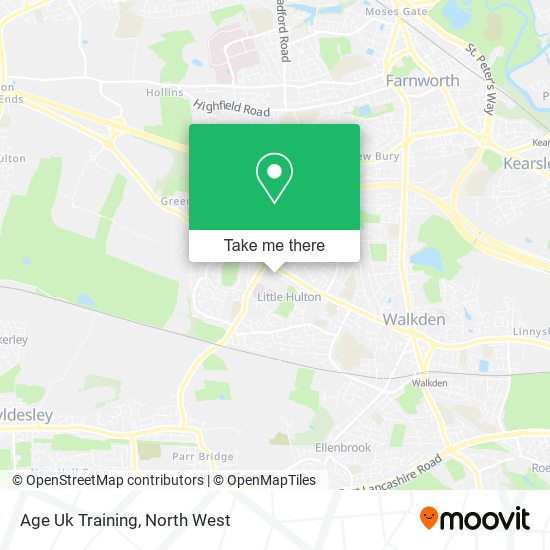 Age Uk Training map